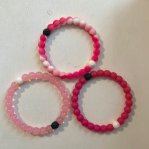 3 pink Lokai Bracelets (M)